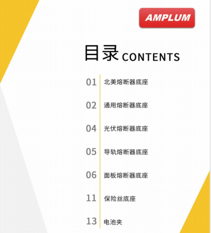 AMPLUM熔斷器底座